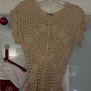 Crochet Beige Top